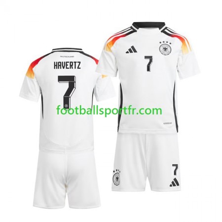 Tenue Allemagne Havertz 7 Enfant Domicile UEFA Euro 2024 Maillot de Foot
